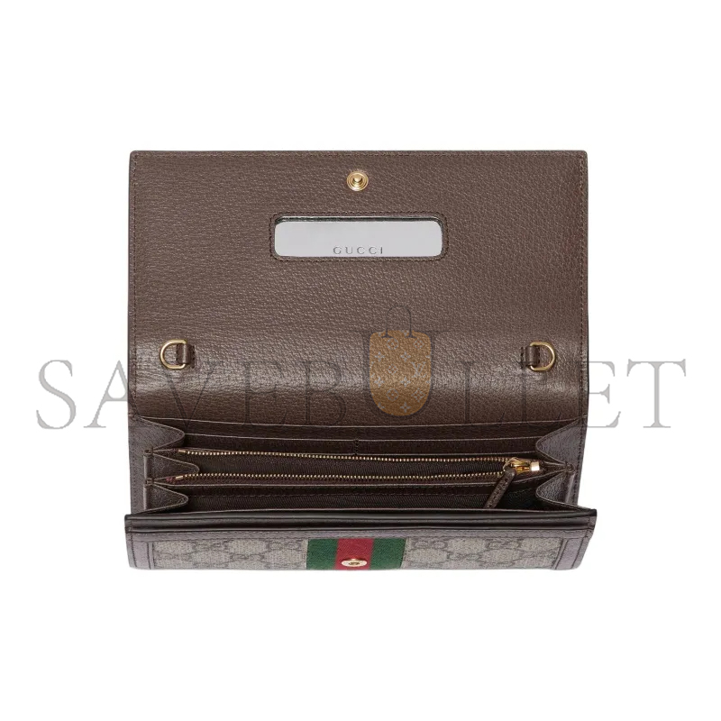  GUCCI OPHIDIA WALLET ON CHAIN 772309 (19*10*3.5cm)
